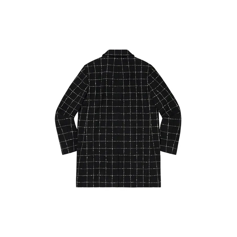 Supreme Wool Windowpane Overcoat-1
