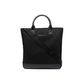 EMPORIO ARMANI Polyester Handbag Regular Men's Black
