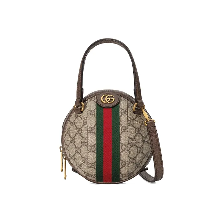 GUCCI Ophidia Canvas Spherical Bag, Portable Crossbody Bag, Shoulder Bag Unisex-0