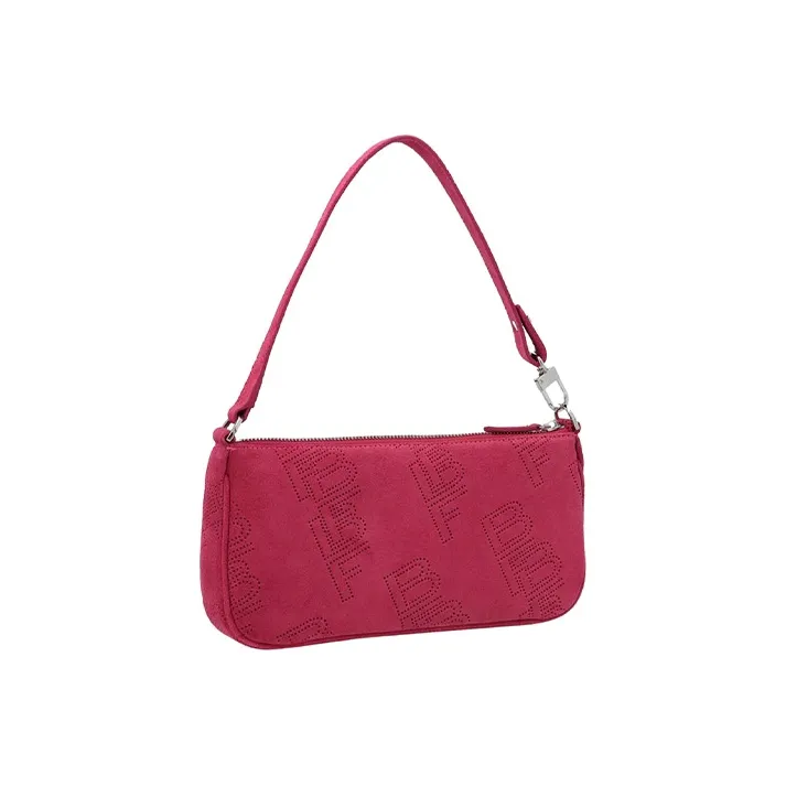 By Far Rachel Suede Shoulder Bag, Shoulder Bag Trumpets Women's Fuchsia-1