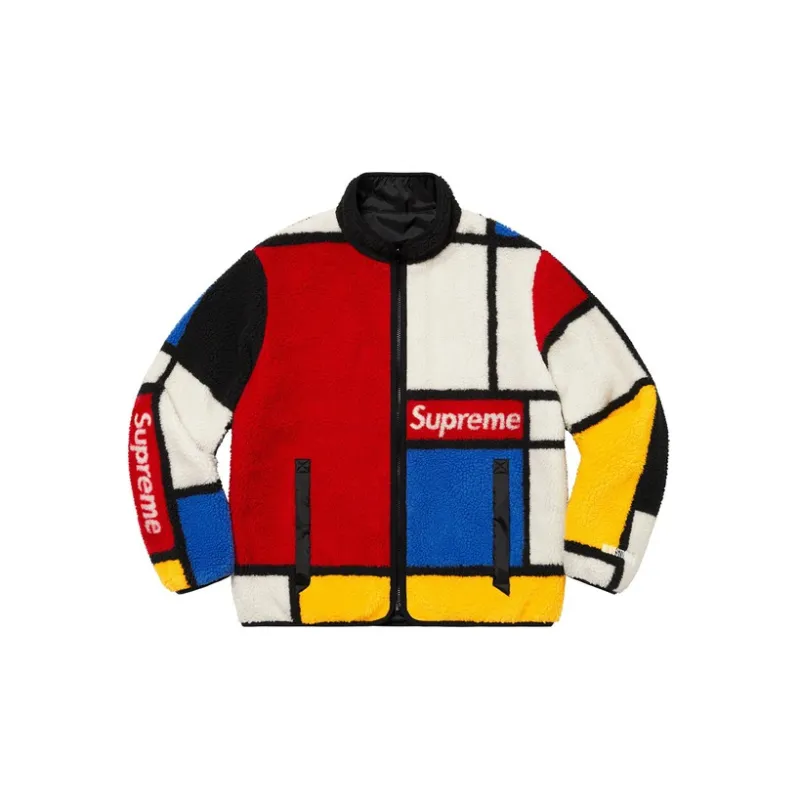 Supreme Reversible Colorblocked Fleece Jacket - Cheap Rcj Jordan  