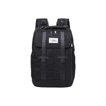 NATIONAL GEOGRAPHIC Nylon Laptop Backpack Regular Unisex Black