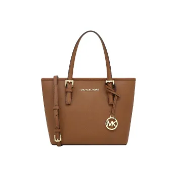 MICHAEL KORS Jet Set Leather Tote Bag Shopping Bag Shoulder Bags Handbags Small Size Women's Caramel Brown