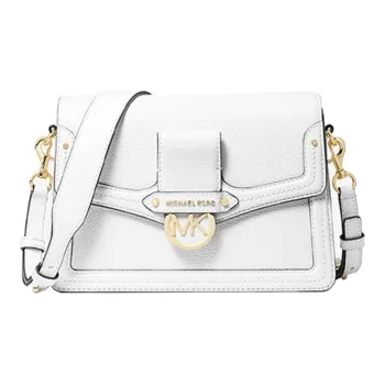 MICHAEL KORS Jessie Leather Crossbody Bag, Shoulder Bag Women's White