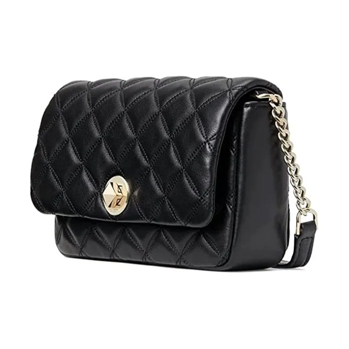 Kate Spade Cow Leather Crossbody Bag Small Size Women's Black-2