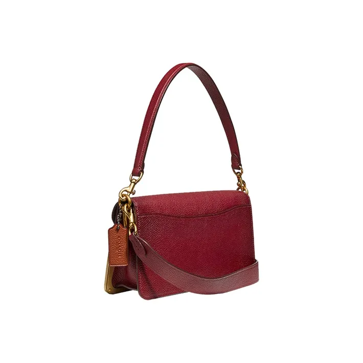 COACH Tabby Leather Crossbody Bag Shoulder Bag Women's Burgundy-2