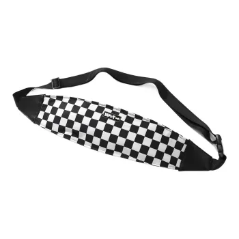 XXOFF Polyester Sling Bag Fanny Pack Crossbody Bags Regular Unisex Black White Plaid