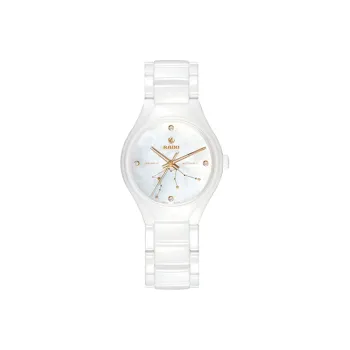 RADO Realme Collection Automatic Mechanical Movement Women's Watch 37.4mm White Dial Ceramic Watch Case