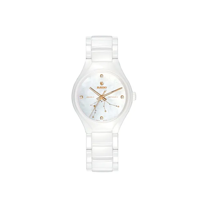 RADO Realme Collection Automatic Mechanical Movement Women's Watch Watch 37.4mm White Dial Ceramic Watch Case-0