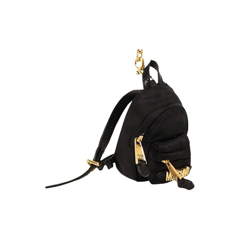 MOSCHINO Nylon Backpack Mini Unisex Black-2