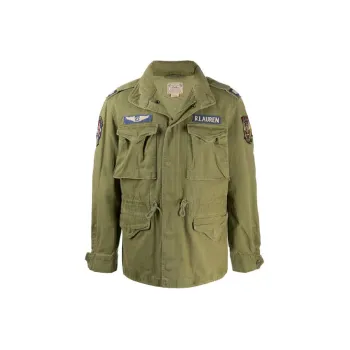 Polo Ralph Lauren Herringbone Patch Detailed Field Jacket