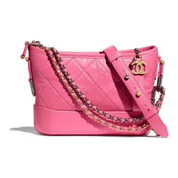 CHANEL Gabrielle Calfskin Hobo Bag, Handbag, Shoulder Bag, Crossbody Bag Small Size Women's Pink