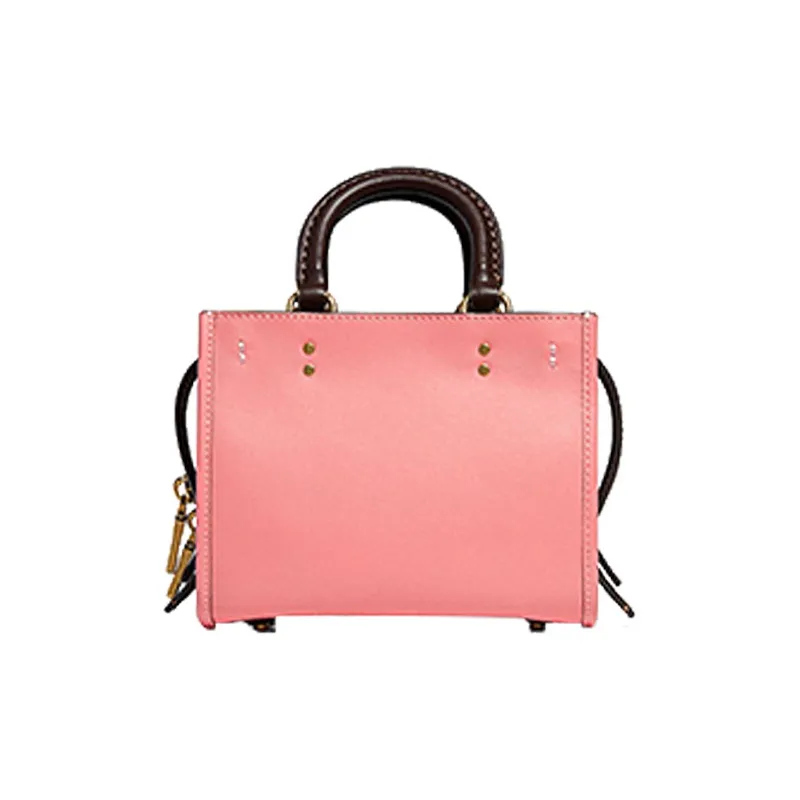 COACH Rogue Leather Handbag Trumpets Women's Cherry Blossom Pink-2