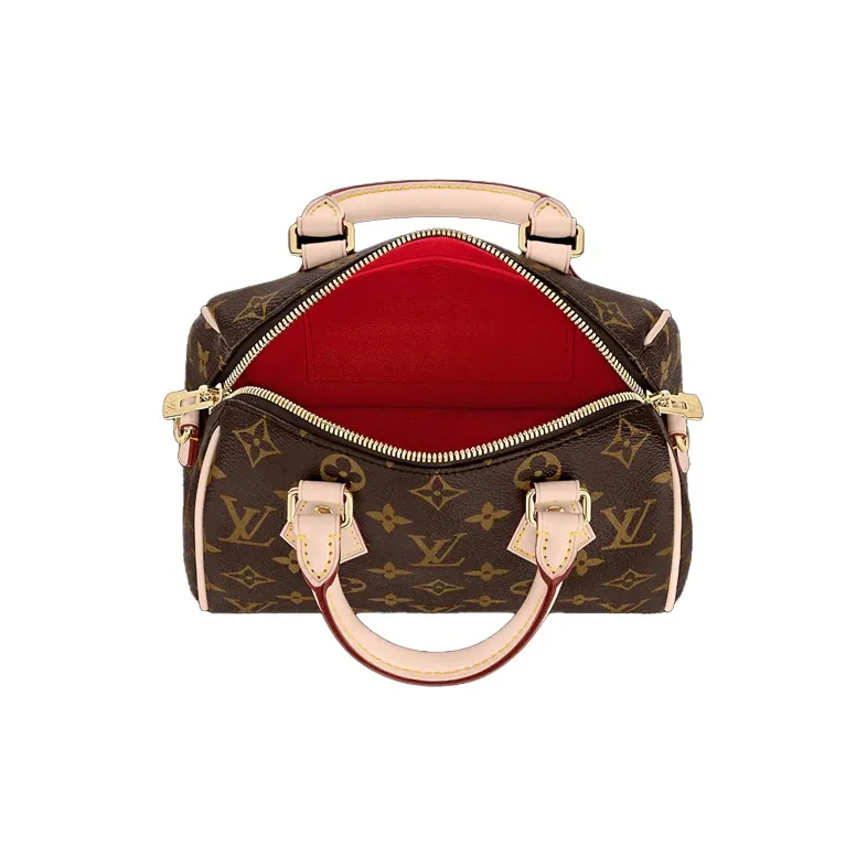LOUIS VUITTON Speedy Bandouliere 20 Monogram Brown/Black-4