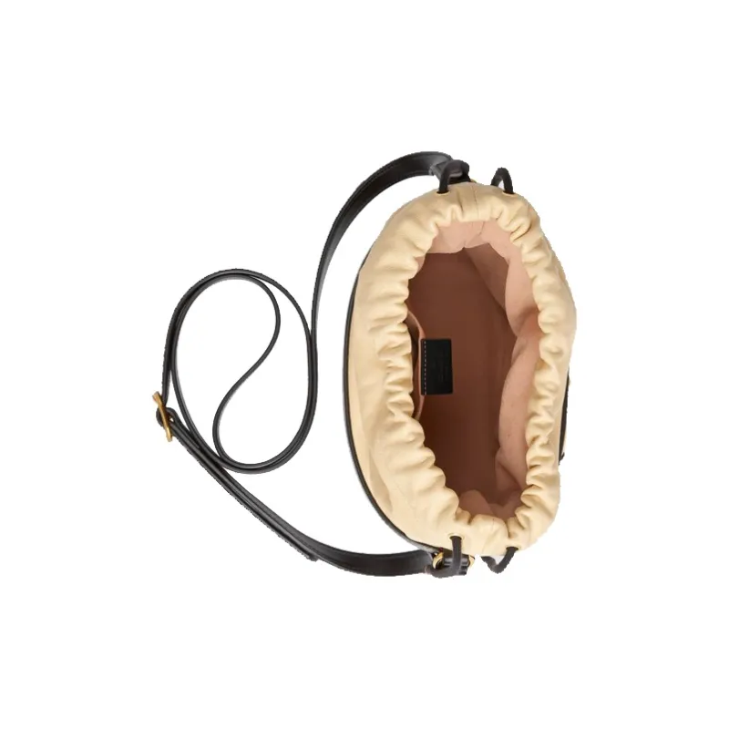 GUCCI Horsebit 1955 Leather Bucket Bags Shoulder Bag Crossbody Bag Women's Black/Beige-5