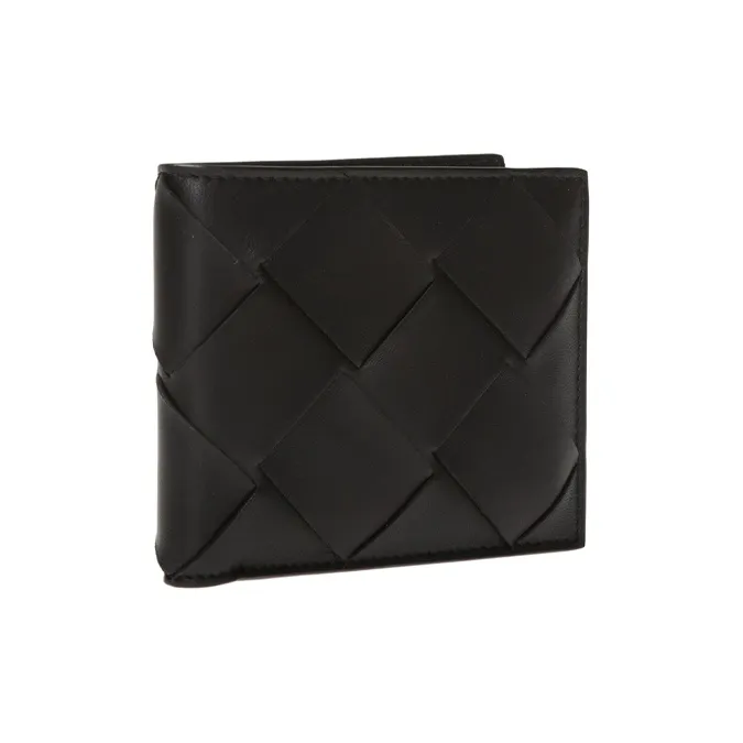 Bottega Veneta Intreccaito Bifold Wallet Black-1