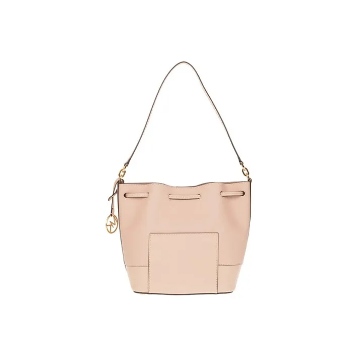 MICHAEL KORS Trista Leather Bucket Handbag Crossbody Bag Shoulder Bag Women's Pink-2