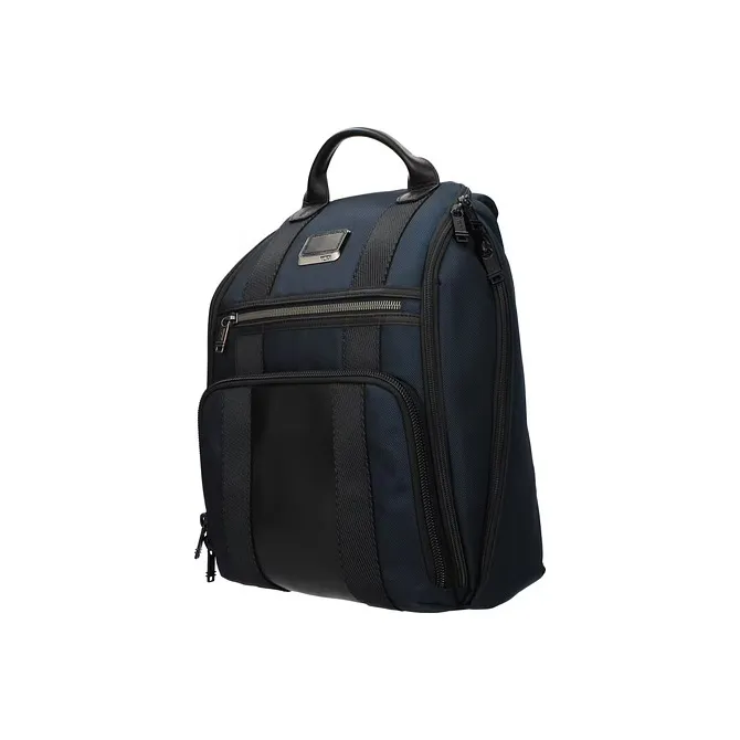 TUMI Leather Backpack Unisex Blue-1