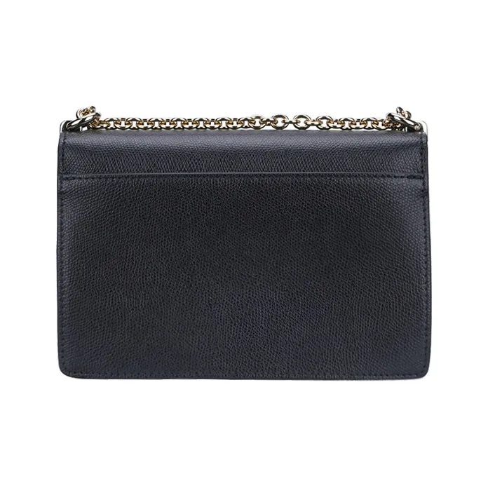 Furla Leather Crossbody Bag, Shoulder Bag Mini Women's Black-2