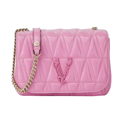 VERSACE VERSACE Leather Crossbody Bags Shoulder Bags Women's Pink