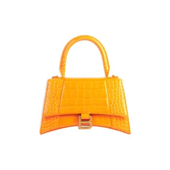 Balenciaga Calfskin Hourglass Bag Handbag Shoulder Bag Regular Women's Orange