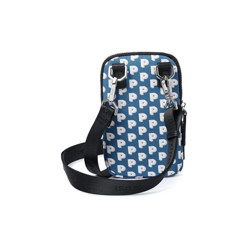 Pepsi Nylon Fabric Cell Phone Pouch Crossbody Bags Regular Unisex Marine Blue-2