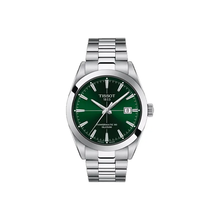 TISSOT Windy Collection Automatic Mechanical Movement Men's Watches Watch 40mm Green Dial T127.407.11.091.01-0