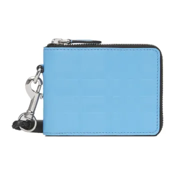 Burberry Leather Wallet Men's Blue