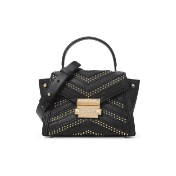 MICHAEL KORS Whitney Cow Leather Shoulder Bag Crossbody Bag Handbag Mini Women's Black
