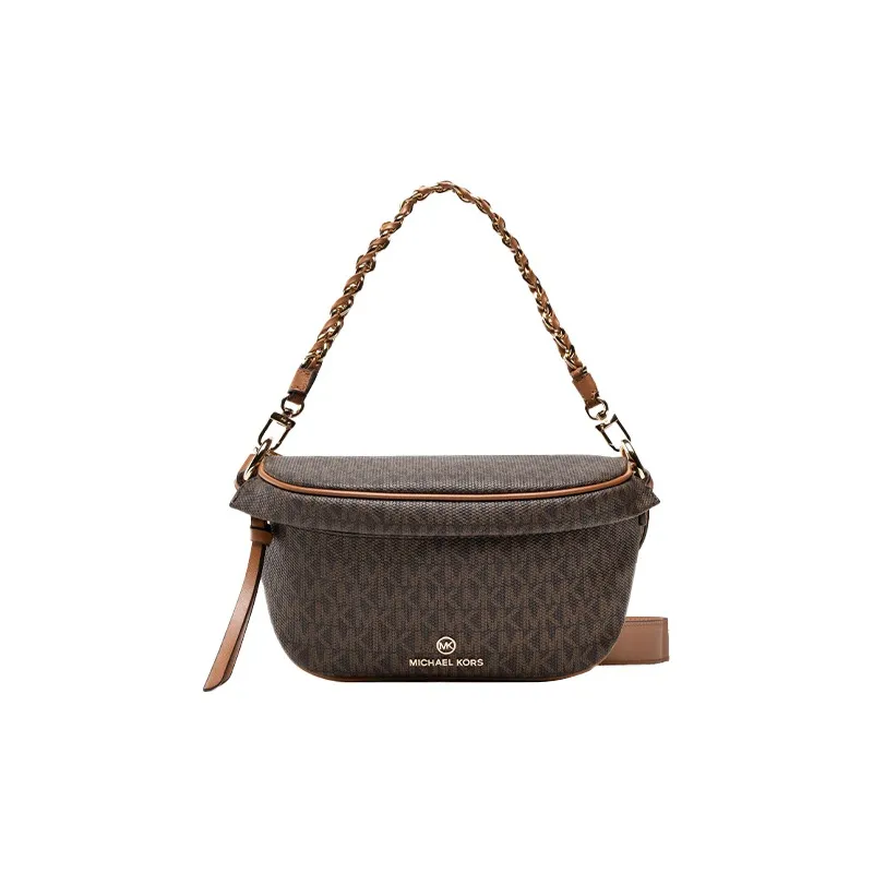 MICHAEL KORS MICHAEL KORS Luggage Collection Calfskin Shoulder Bag, Crossbody Bag, Handbag Women's Brown-1
