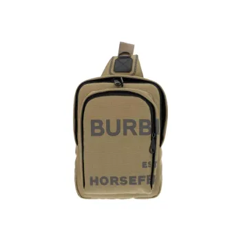 Burberry Cotton Sling Bag Men's Green