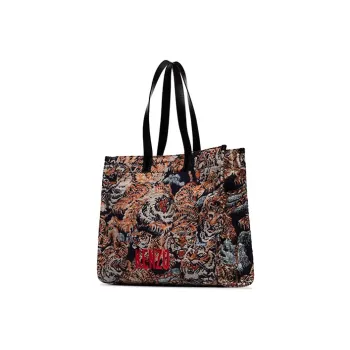 KENZO Polyester Tote Bag, Shopping Bag, Handbag, Crossbody Bag Regular Unisex Multicolor