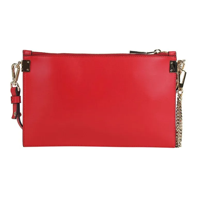 FANSIZHE VERSACE Cow Leather Coin Purse Clutch Women's Red-3