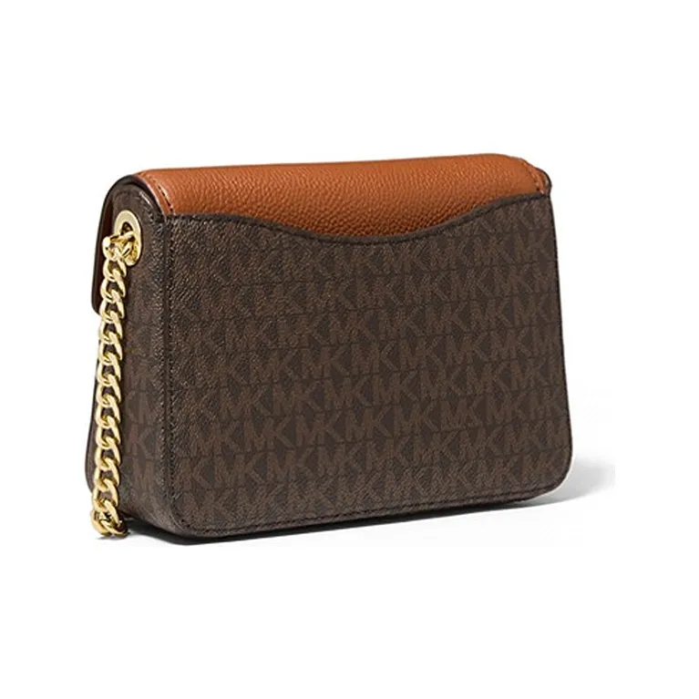 MICHAEL KORS Wanda Leather Shoulder Bag Crossbody Bag Small Size Women's Brown-2