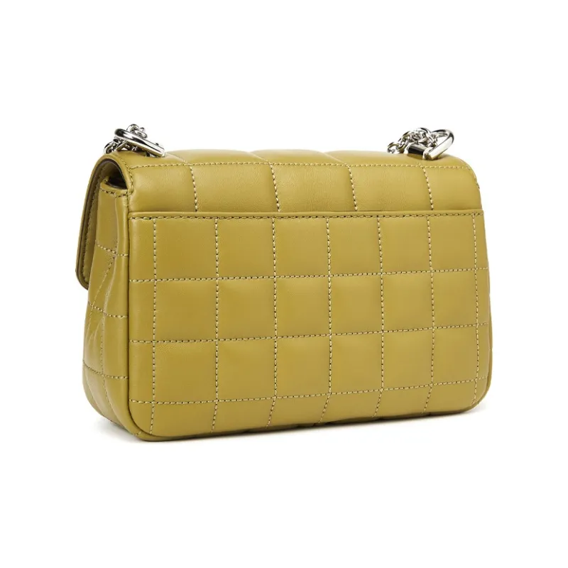 MICHAEL KORS Soho Sheepskin Sponge Bag Pillow Bag Shoulder Bag Crossbody Bag Small Size Women's Olive Green-1
