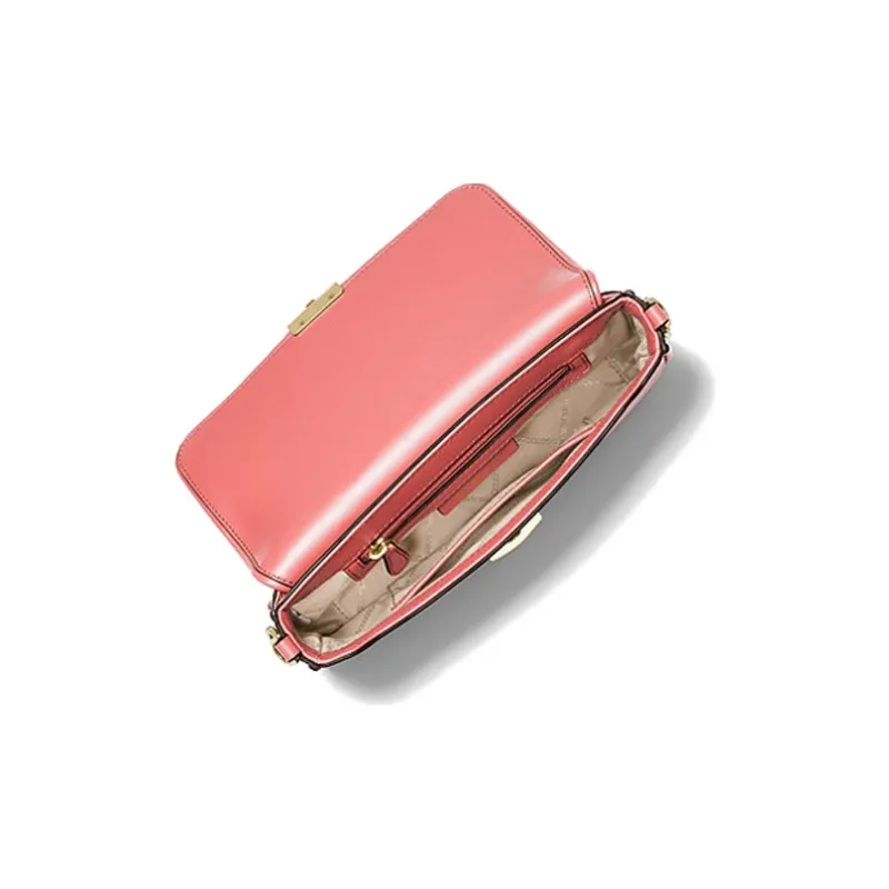 MICHAEL KORS Bradshaw PU Shoulder Bag, Baguette Bag, Shoulder Bag Women's Rose Pink-1