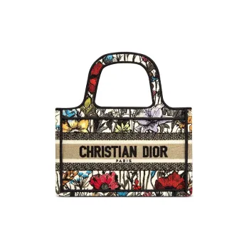 DIOR BookTote Canvas Canvas Bag Tote Bag Shopping Bag Handbag Mini Women's Multicolor