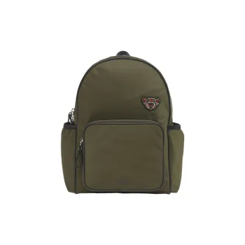 Burberry Thomas Nylon Fabric With Leather Kids' Backpack Kids' Army Green