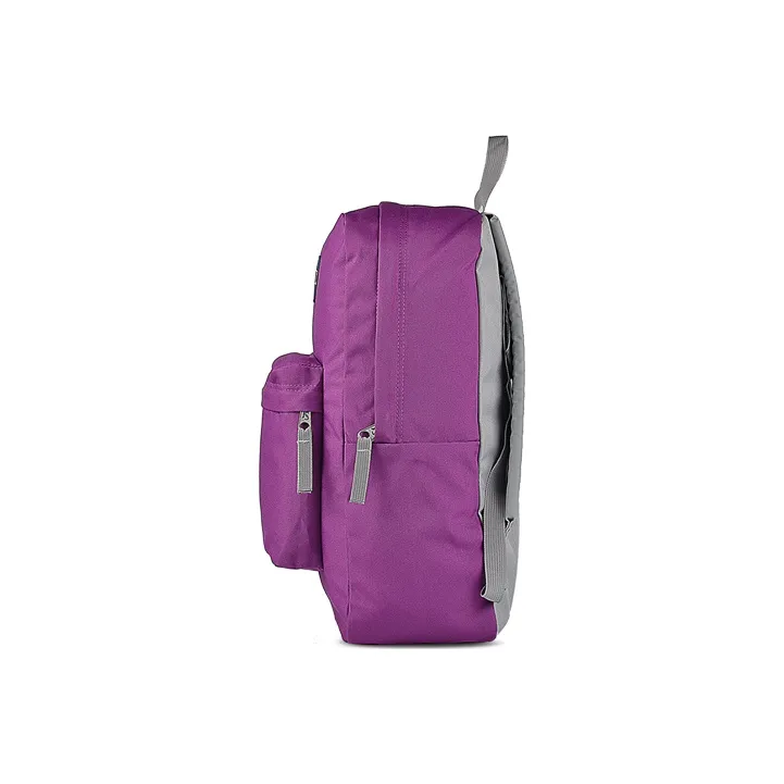 JanSport Polyester Backpack Medium Size Unisex Violet-2
