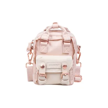 Doughnut Nylon Fabric Lipstick Bag, One Shoulder Handbag Regular Women's Rose Gold