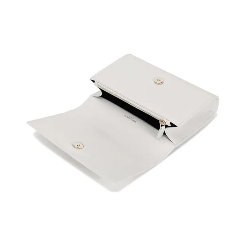 SAINT LAURENT Kate Belt Bag Grain De Poudre Blanc Vintage-5