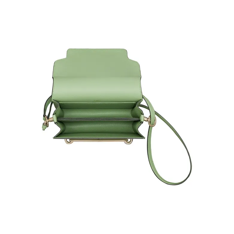 HERMES Roulis Evercolor Calfskin Pig Nose Bag Shoulder Bag Crossbody Bag Mini Women's Green-2