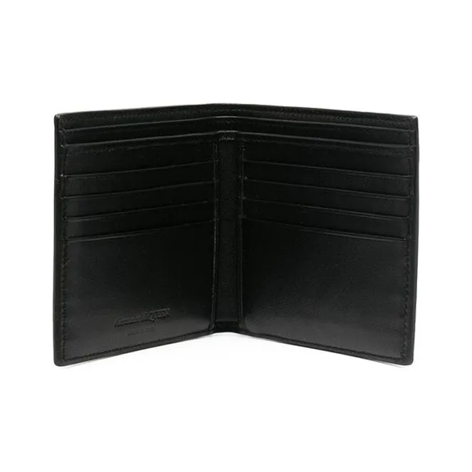 Alexander McQueen Leather Wallet Men's Black-2