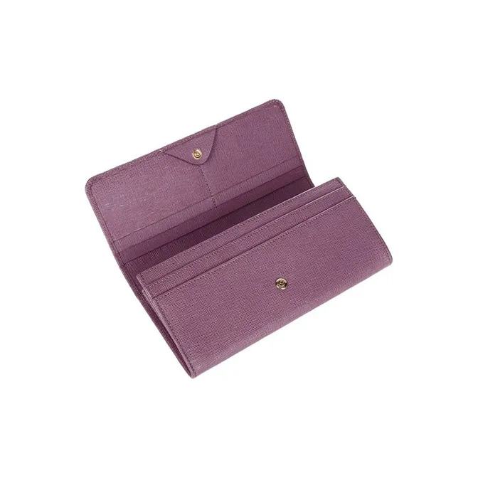 FENDI Leather Wallet, Wallet Women's Light Purple Candy-2
