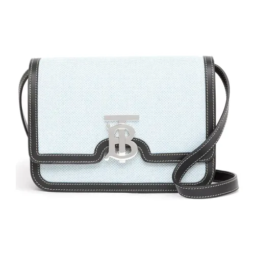 Burberry Two-Tone Canvas With Leather Lock Bag Crossbody Bag Shoulder Bag Women's Bright Cobalt/Black