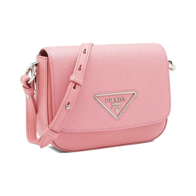 PRADA Sheepskin Shoulder Bag Crossbody Bag Women's Petal Pink-1