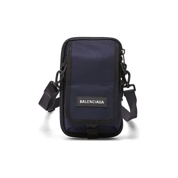 Balenciaga Polyamide One Shoulder Handbag Crossbody Bag Men's Blue