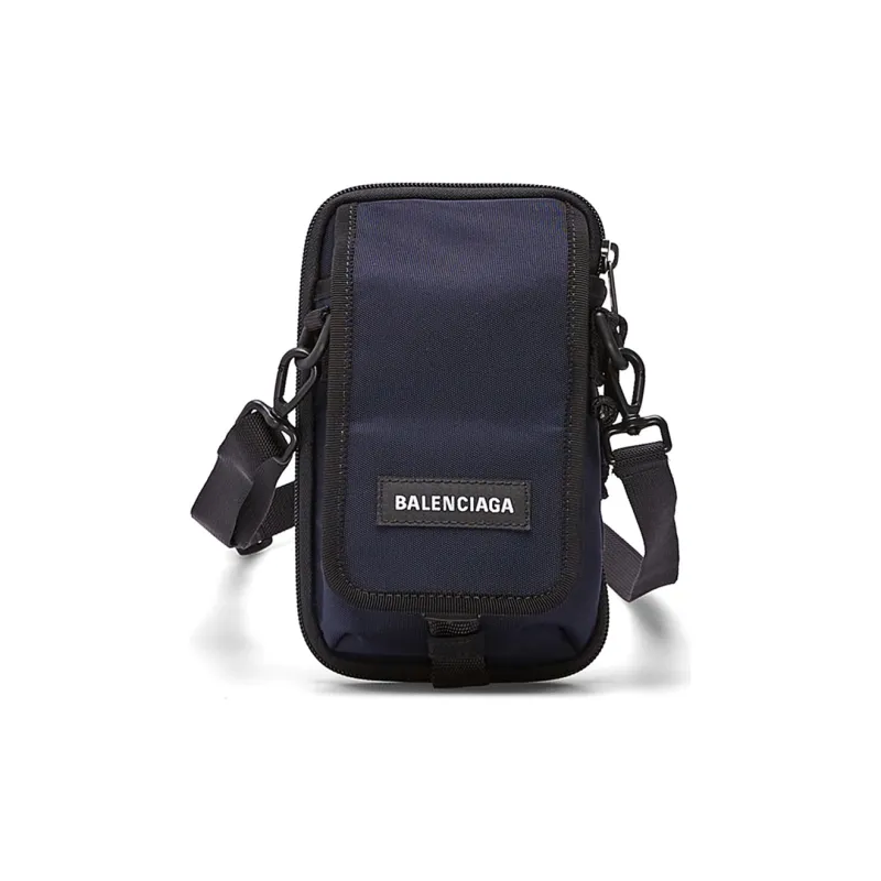 Balenciaga Polyamide One Shoulder Handbag Crossbody Bag Men's Blue-0