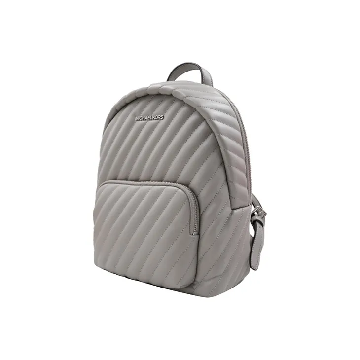 MICHAEL KORS Erin Leather Backpack Medium Size Women's Pearl Gray-1
