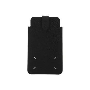 Maison Margiela Cow Leather One Shoulder Crossbody Card Holder Men's Black